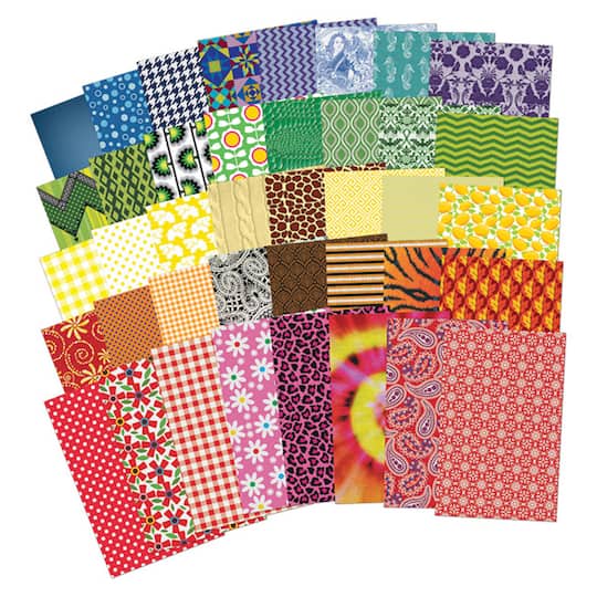 Roylco® All Kinds of Fabric Design Paper™, 200ct.